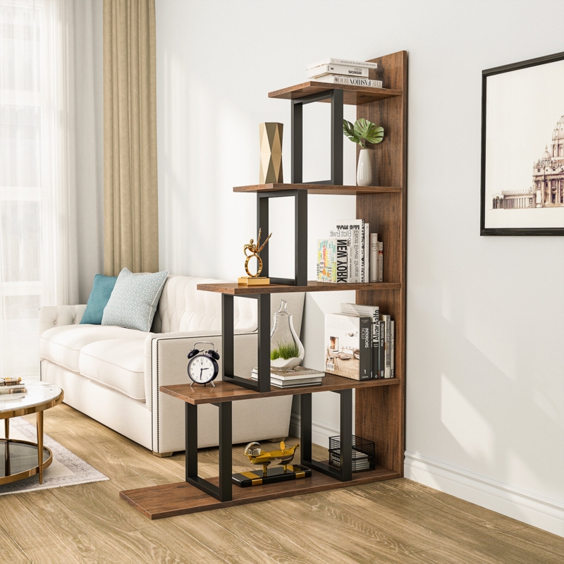 Sorren 63"H x 40"W Freestanding Ladder Etagere Bookcase
