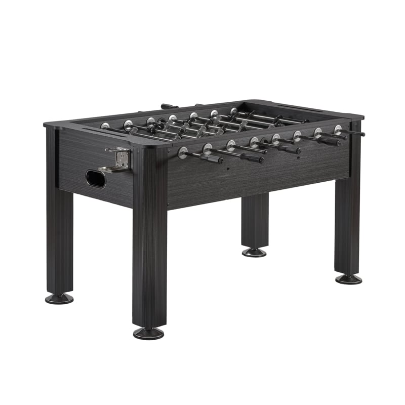Sport Squad 56 Foosball Table - Adult Size Soccer Table - MDF Wood Dark Grey Foosball Table
