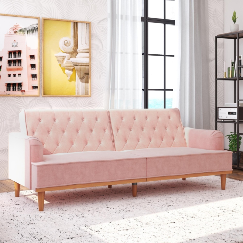 Stella 80'' Wide Convertible Sofa