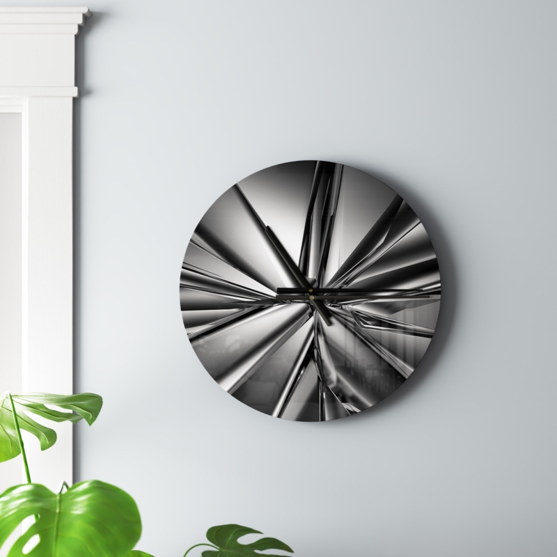 Strandquist Crystal Background Wall Clock