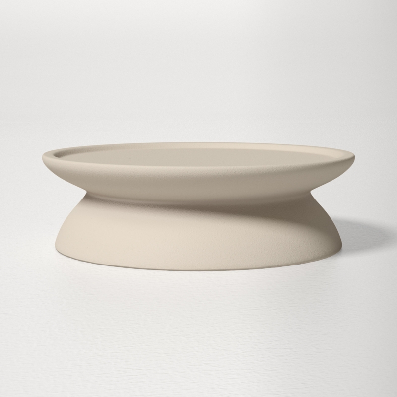 Sue 3'' H Concrete / Cement Tabletop Dish