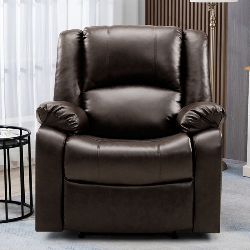 Tachara Breathable Faux Leather Manual Recliner Chair
