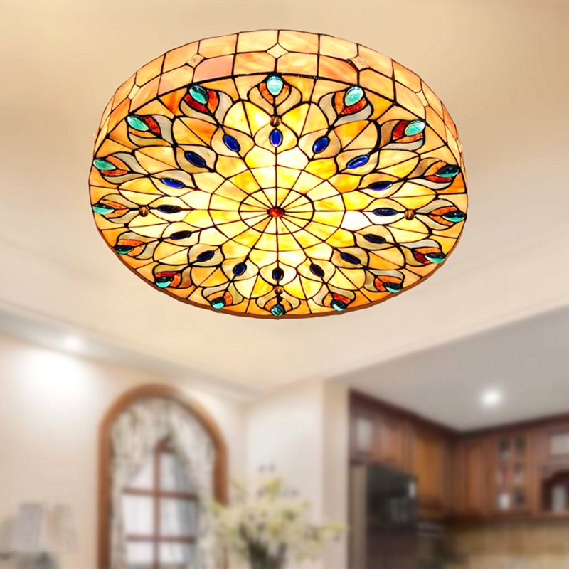 Tiffany 4 - Light 19.69'' Flush Mount