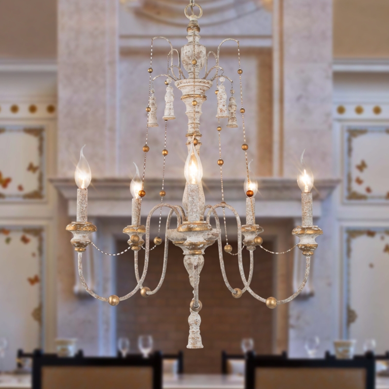 Tim 5 - Light Dimmable Classic / Traditional Chandelier
