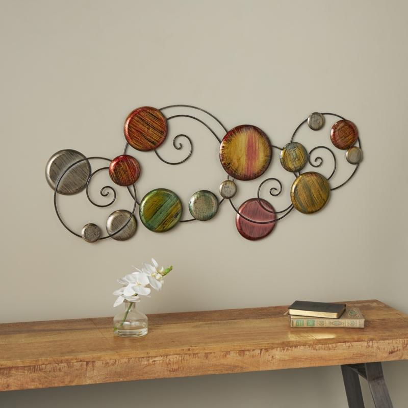 Traditional Abstract Wall Decor on Metal