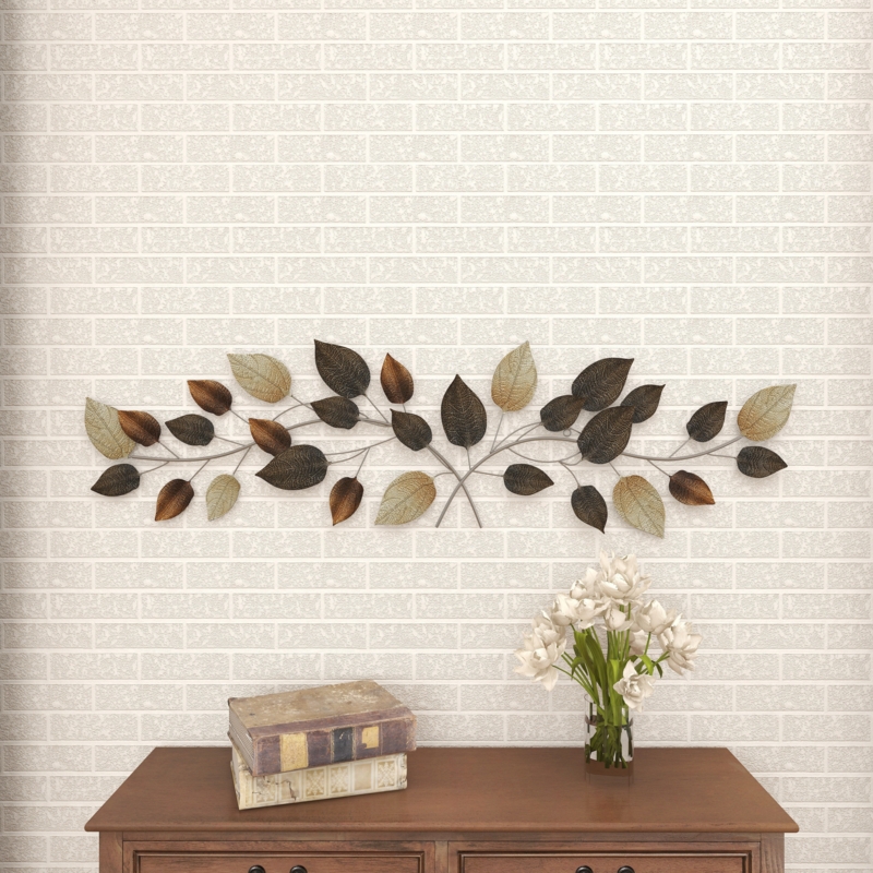 Traditional Plants u0026 Flowers Wall Decor on Metal