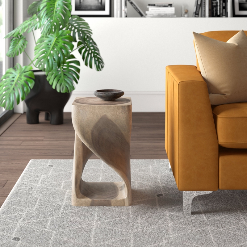 Truby Solid Wood Accent Stool