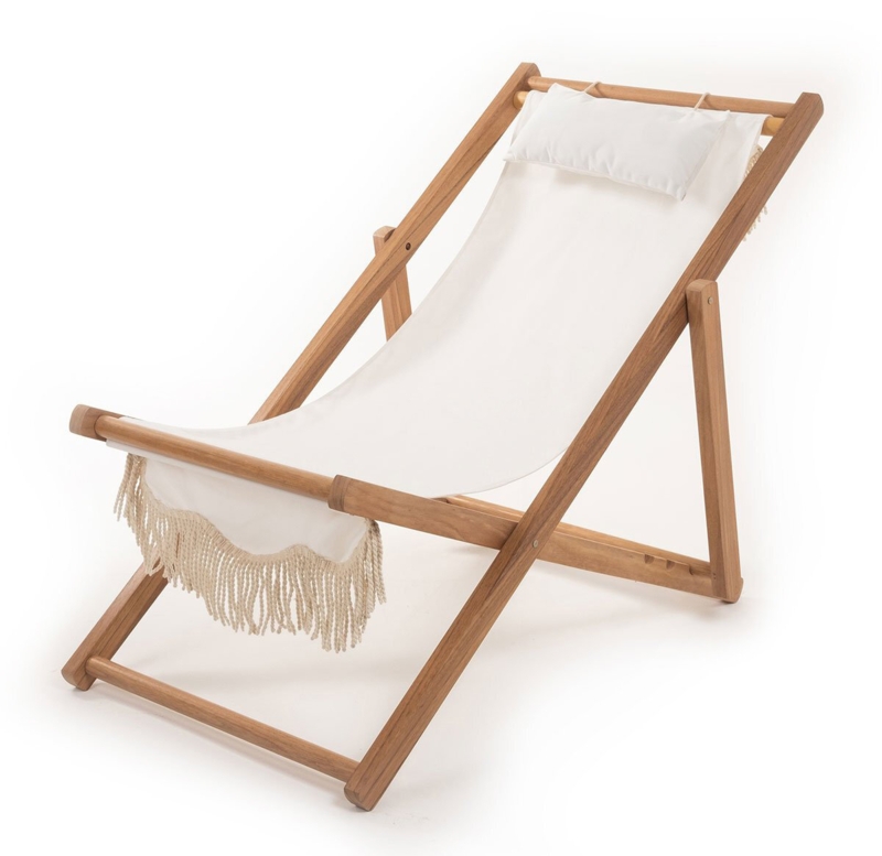 Turien Folding Deck Chair with Cushions