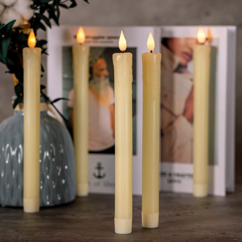 Unscented Flameless Taper Candle