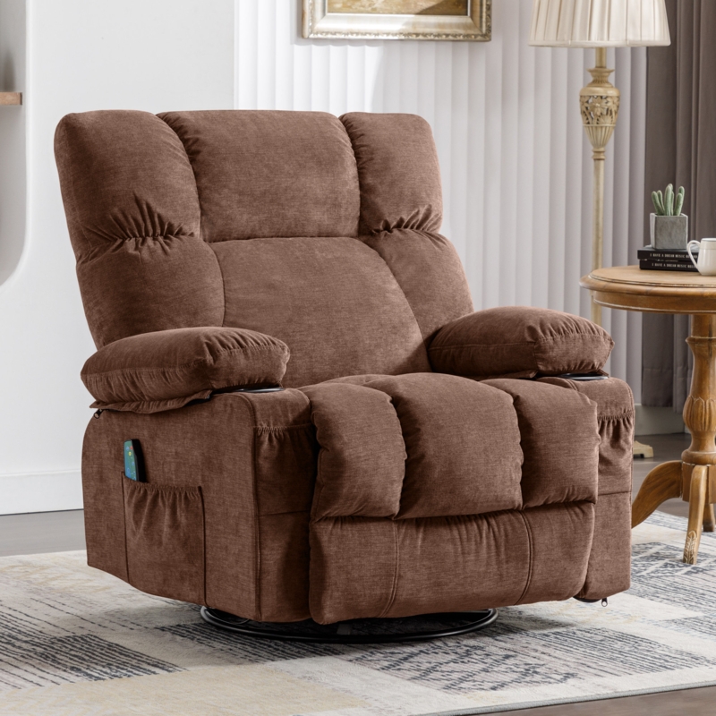 Upholstered Heated Massage Chair
