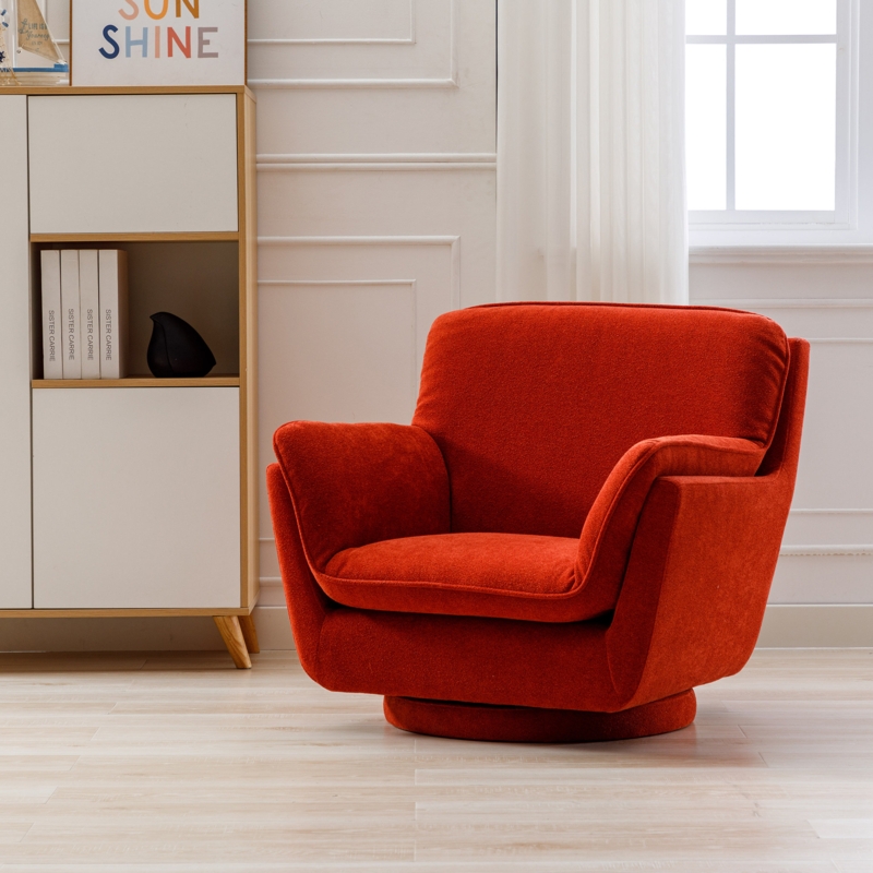 Uttoxeter Upholstered Swivel Club Chair