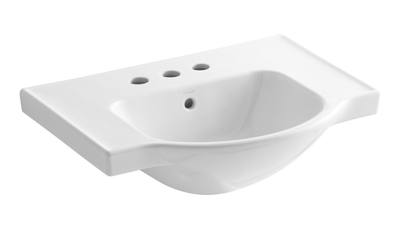 Veer Ceramic Pedestal Bathroom Sink with Overflow