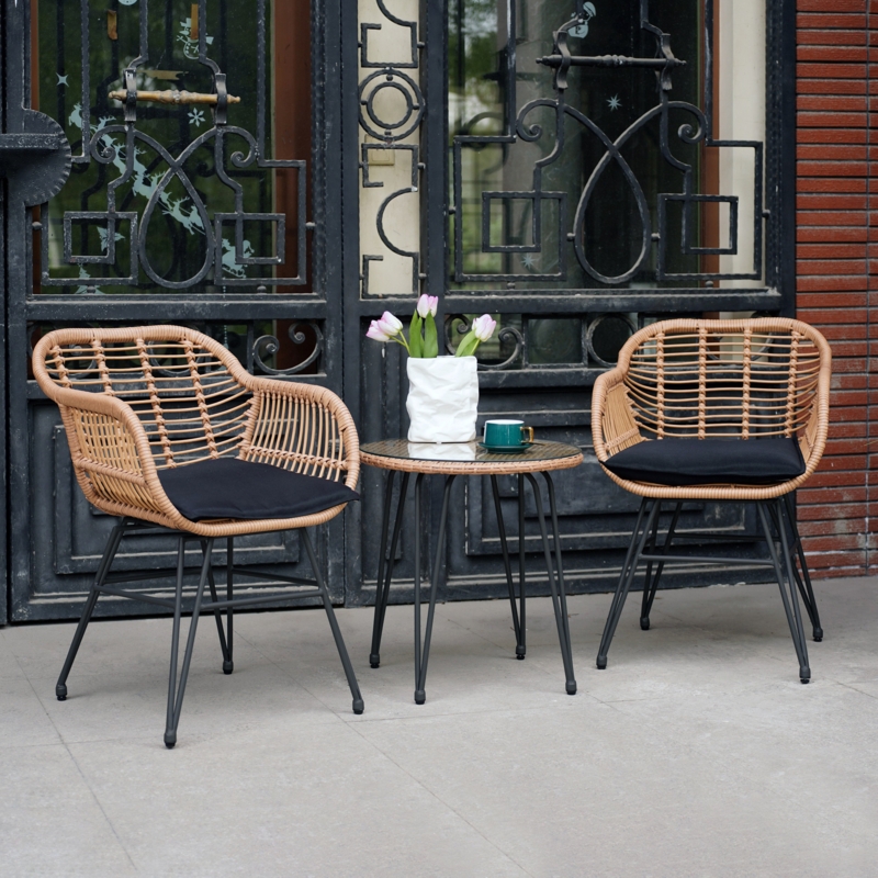 Virgie 2 - Person Outdoor Seating Group with Cushions