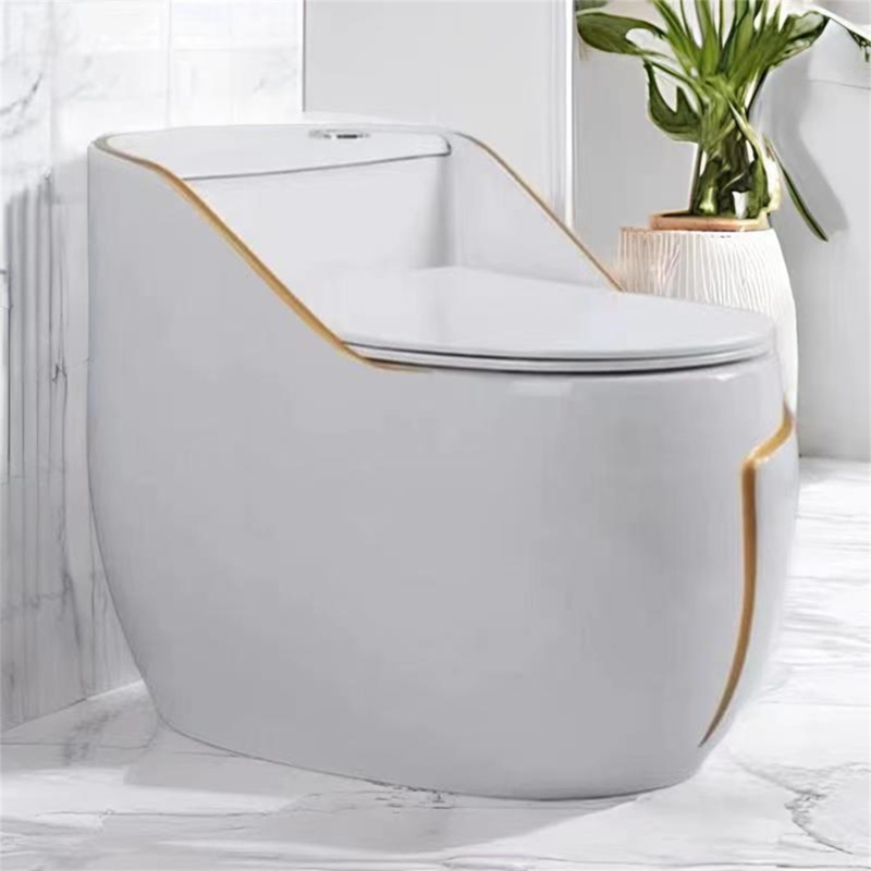 WATERMONY 1.45 Gallons GPF Elongated Comfort Height Floor Mounted One-Piece Toilet (Seat Included)