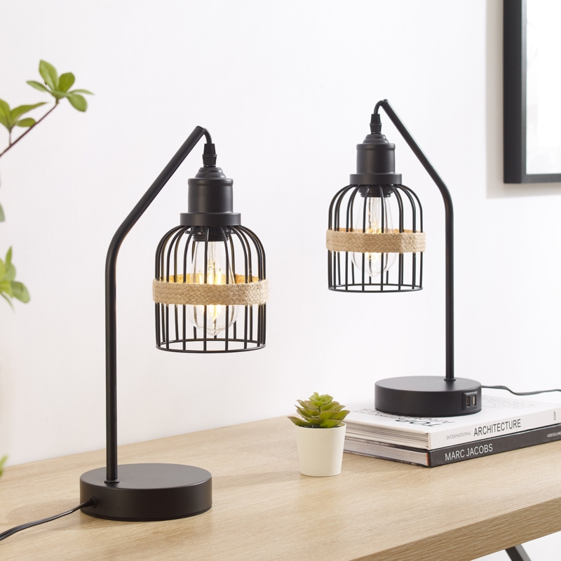 Wenee 3-Way Dimmable, Touch Desk Lamp, 2 Bulbs Included (Set of 2)