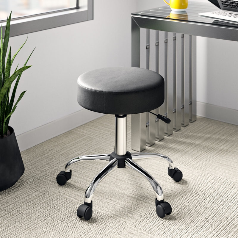 Wilhelm Adjustable Height Stool with Wheels