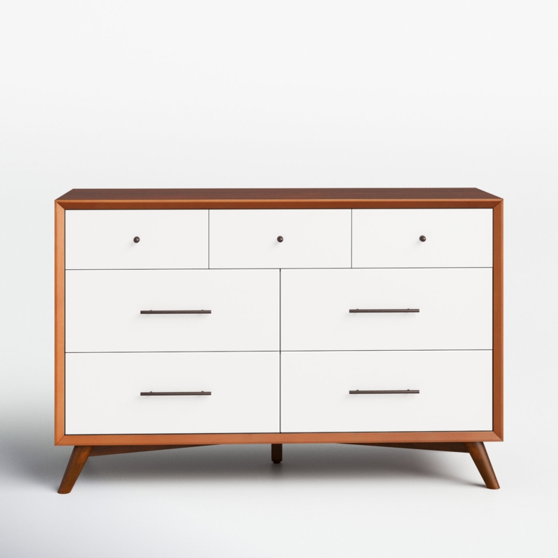 Williams 7 Drawer 56'' W Solid Wood Dresser