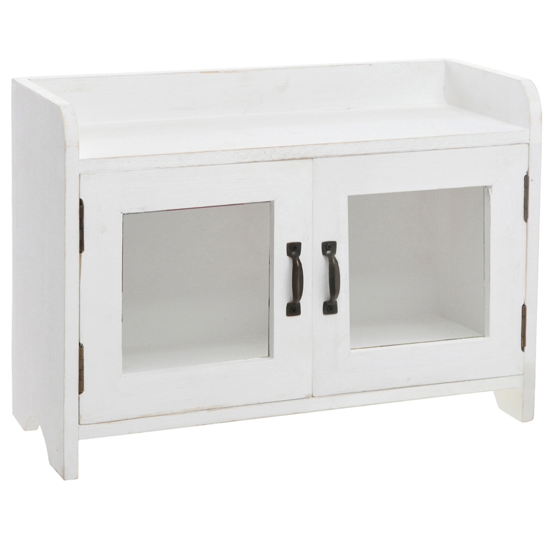 Wood Medicine Cabinet w/ Top Shelf