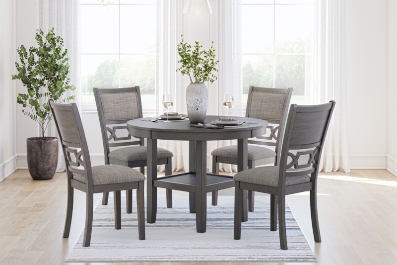 Wrenning Dining Table And 4 Chairs (Set Of 5) (Set of 5)