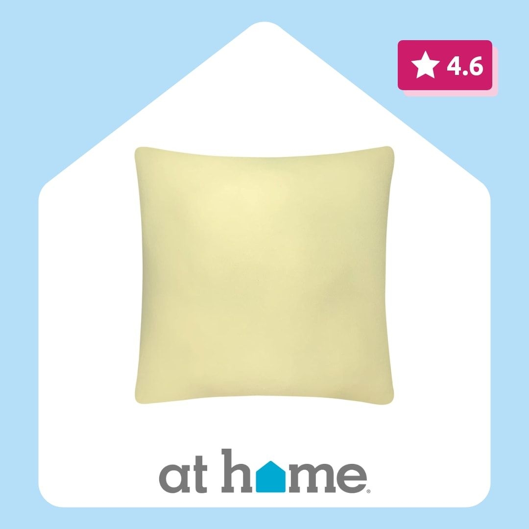 Yellow Throw Pillow, 18"