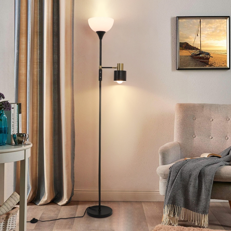 Zarella 74" Torchiere Floor Lamp