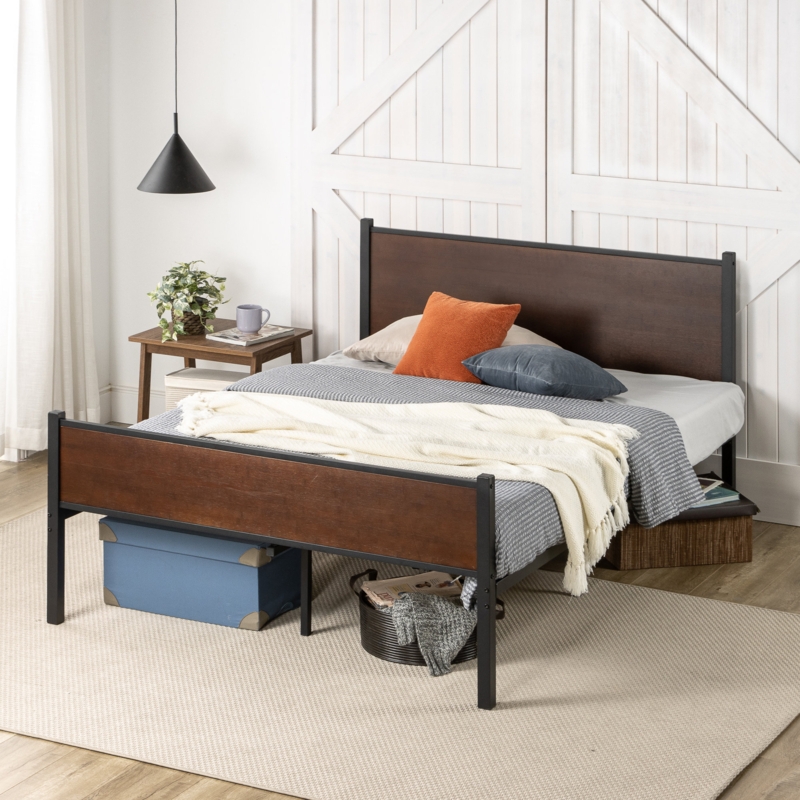 Zinus Tucker 35 inch Rayon from Bamboo and Metal Platform Bed Frame