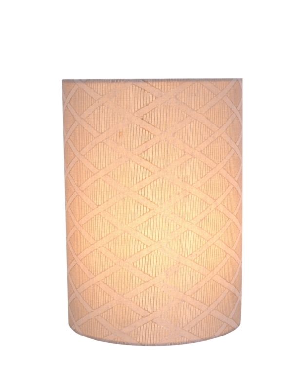 11'' H Faux Silk Fabric Drum Lamp Shade