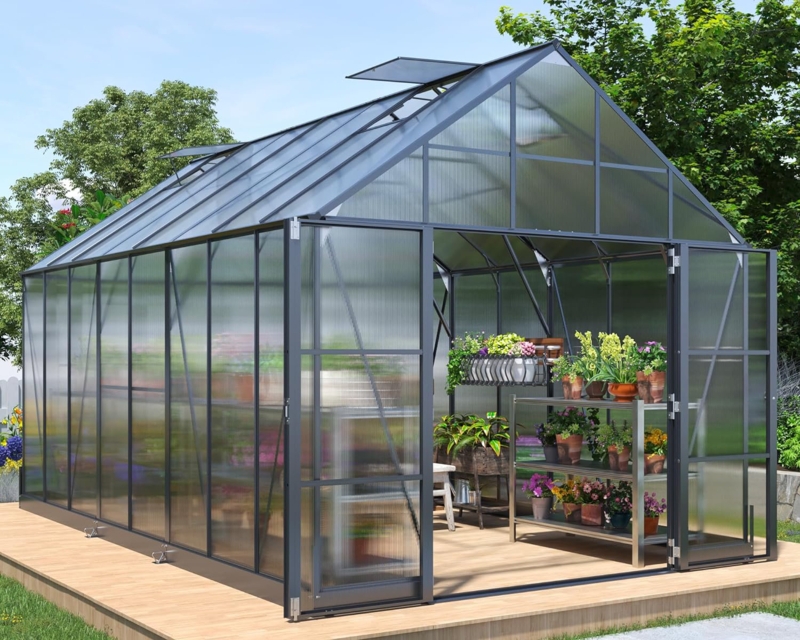 118" W x 200" D Greenhouse