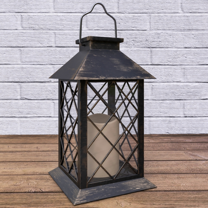 13.25'' Solar Powered Integrated LED Outdoor Lantern
