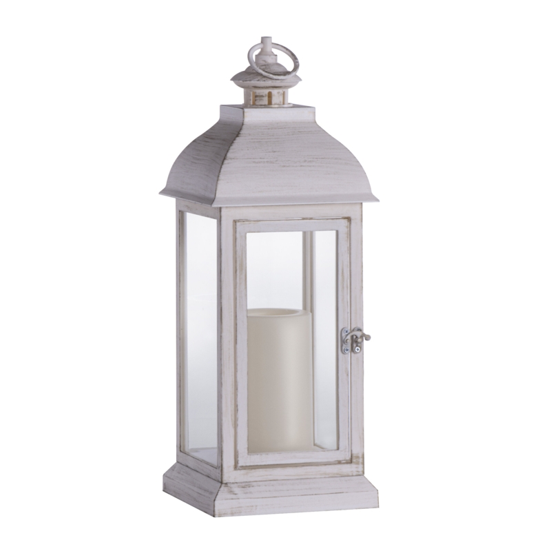 15.7'' Battery Powered Integrated LED Outdoor Lantern