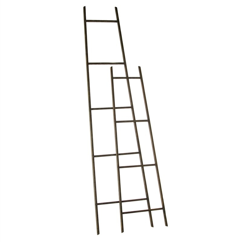 2 Piece Metal Blanket & Towel Ladders Set, 1 Large & 1 Small