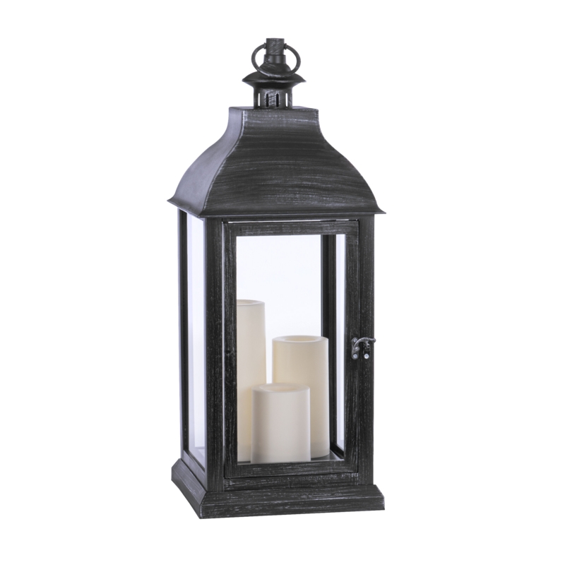 22.6'' Battery Powered Integrated LED Outdoor Lantern