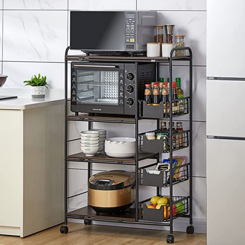 24.25'' Wood Standard Baker's Rack with Microwave Compatibility