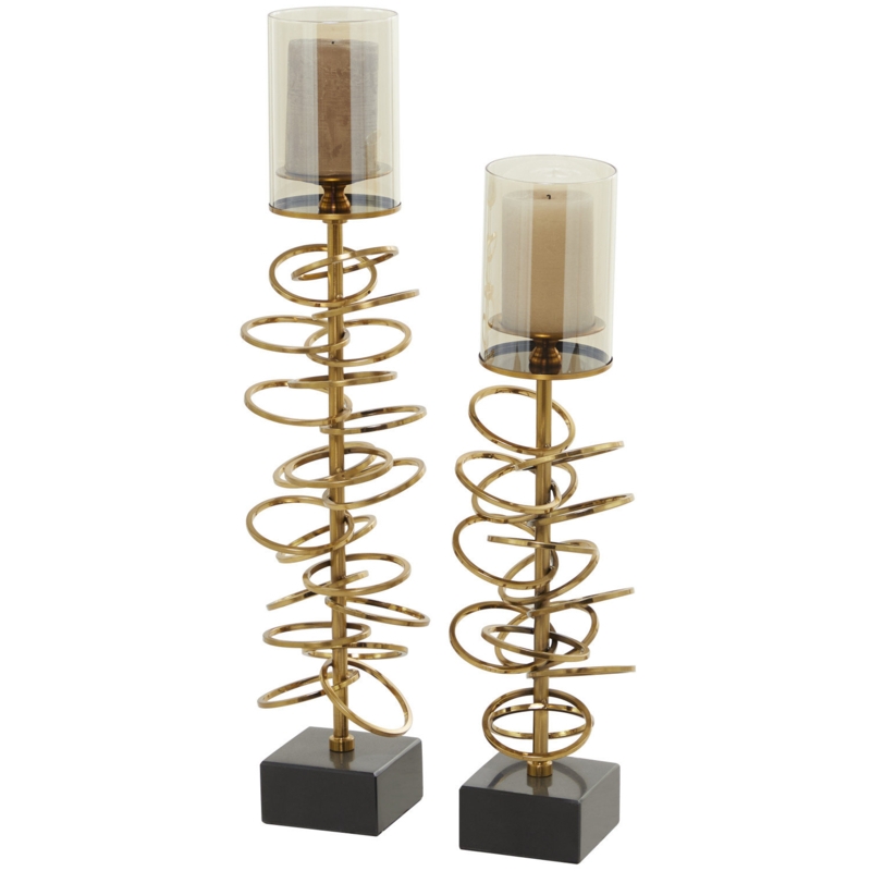 25.00'' H Stainless Steel Tabletop Candlestick
