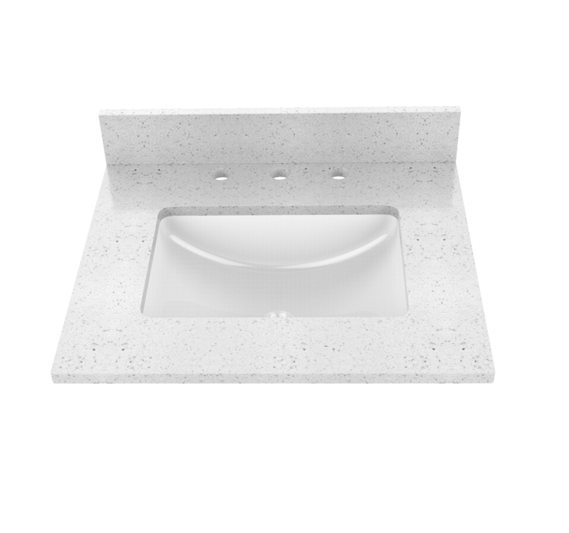 25'' Single Bathroom Vanity Top with Sink