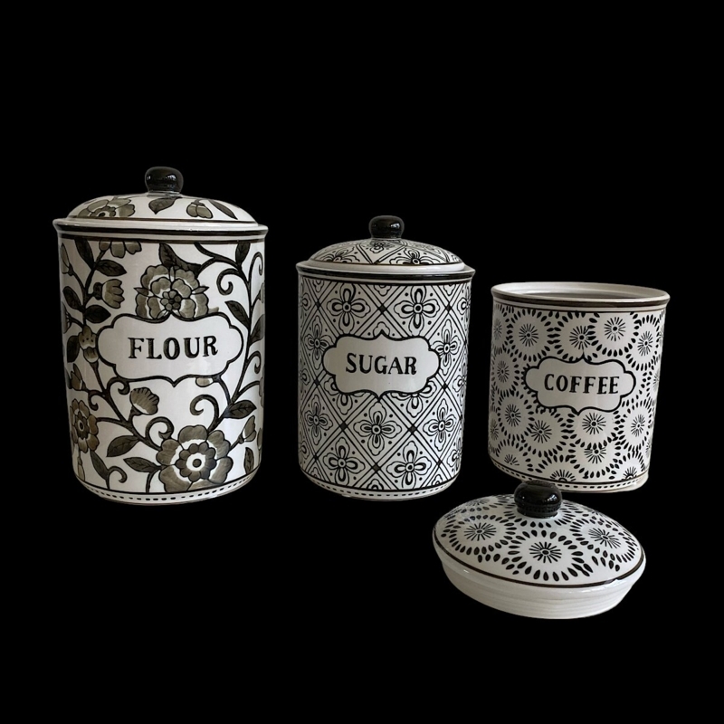 3 Piece Kitchen Canister Set