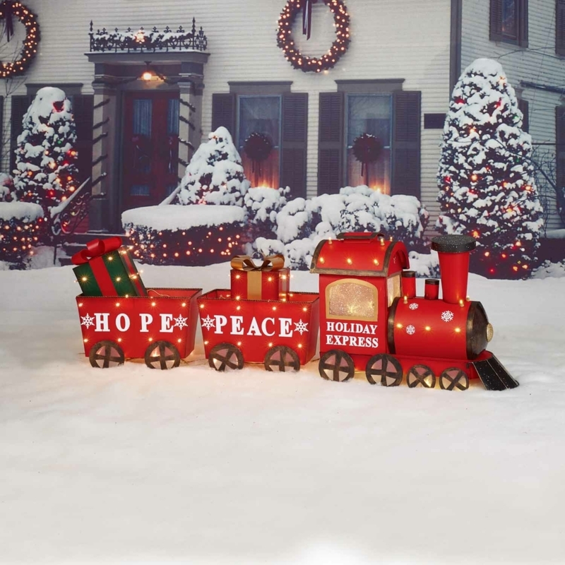 3 Piece Train Lighted Display Set