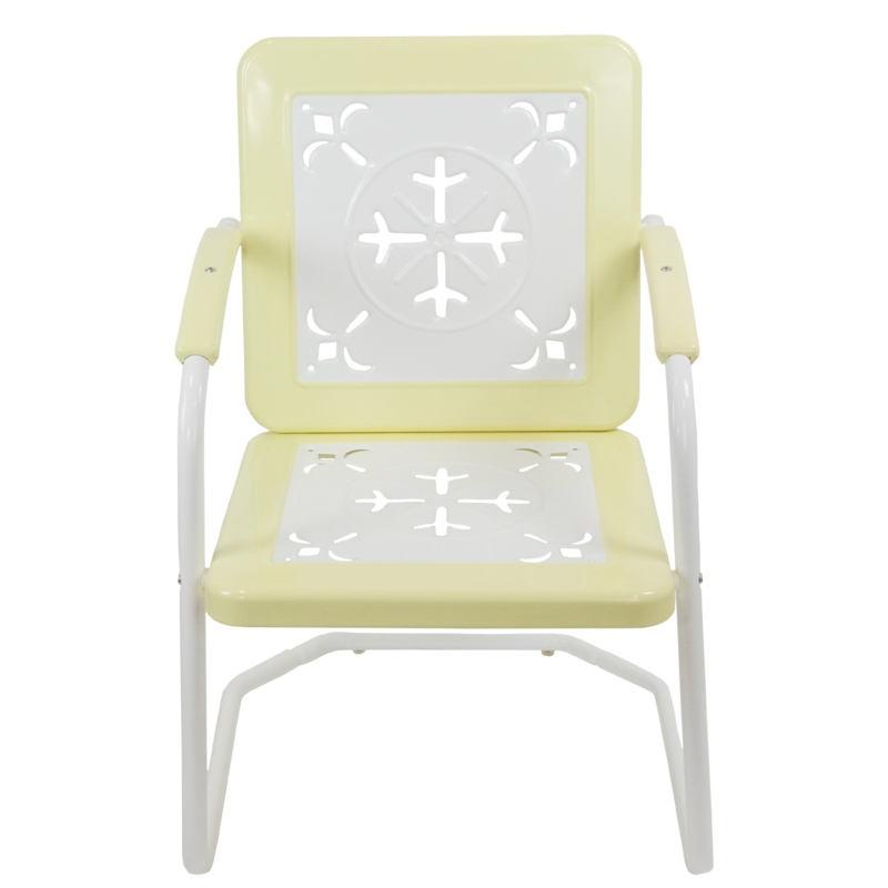 35" Square Outdoor Retro Tulip Armchair