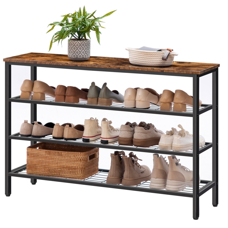 4-Tier 15 Pair Shoe Rack