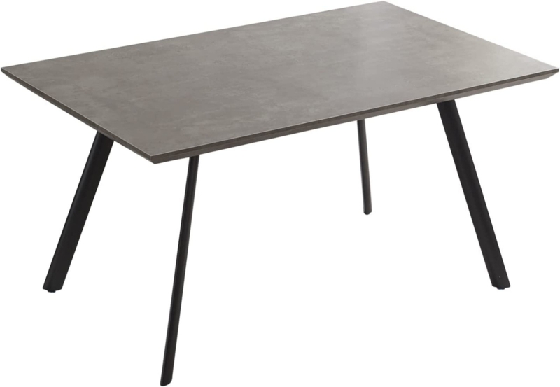 47.2"Rectangular Wood Table in Concrete Finish, Kitchen Dining Home Table Furniture(1Table,)