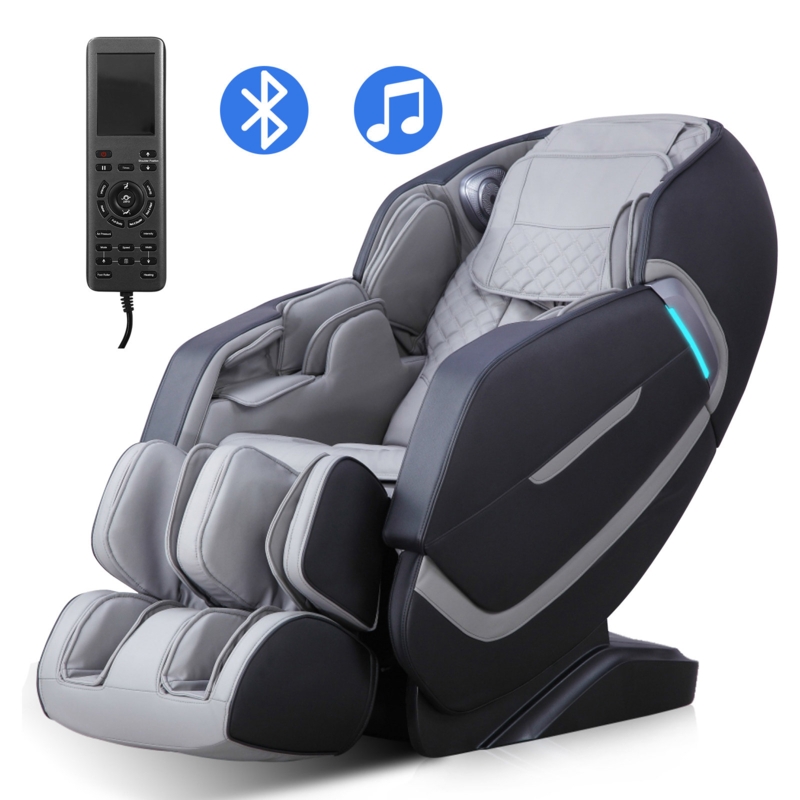 4D Extended SL Track Massage Chair Recliner with Full Body Airbag Zero Gravity