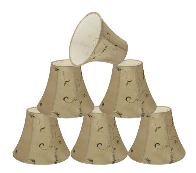 5'' H Faux Silk Fabric Bell Lamp Shade