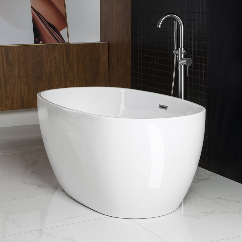 59'' x 32'' Freestanding Soaking Acrylic Bathtub