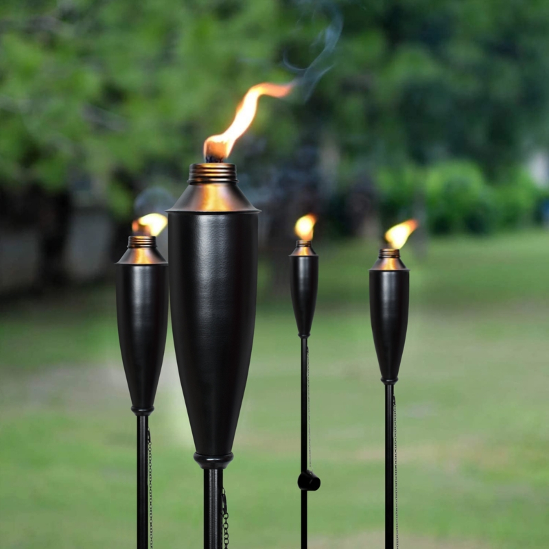 60'' Metal Citronella Torch (Set of 4)