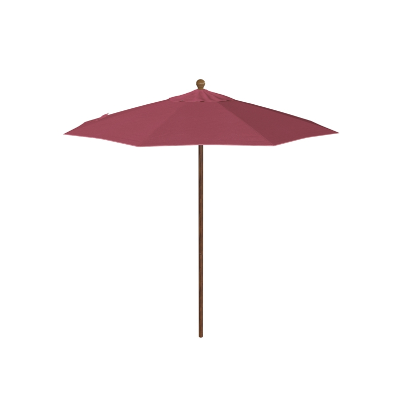 7.5 Ft. Woodgrain Market Patio Commerical Umbrella Fiberglass Ribs In Sunbrella