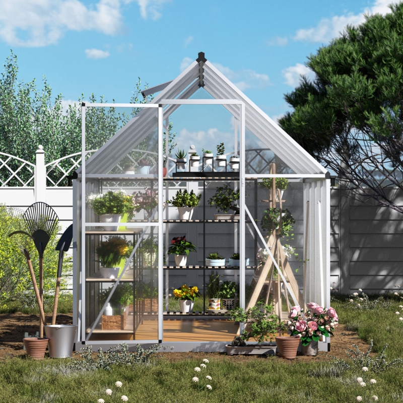 70.5'' W x 88.5'' D Heavy-duty Greenhouse