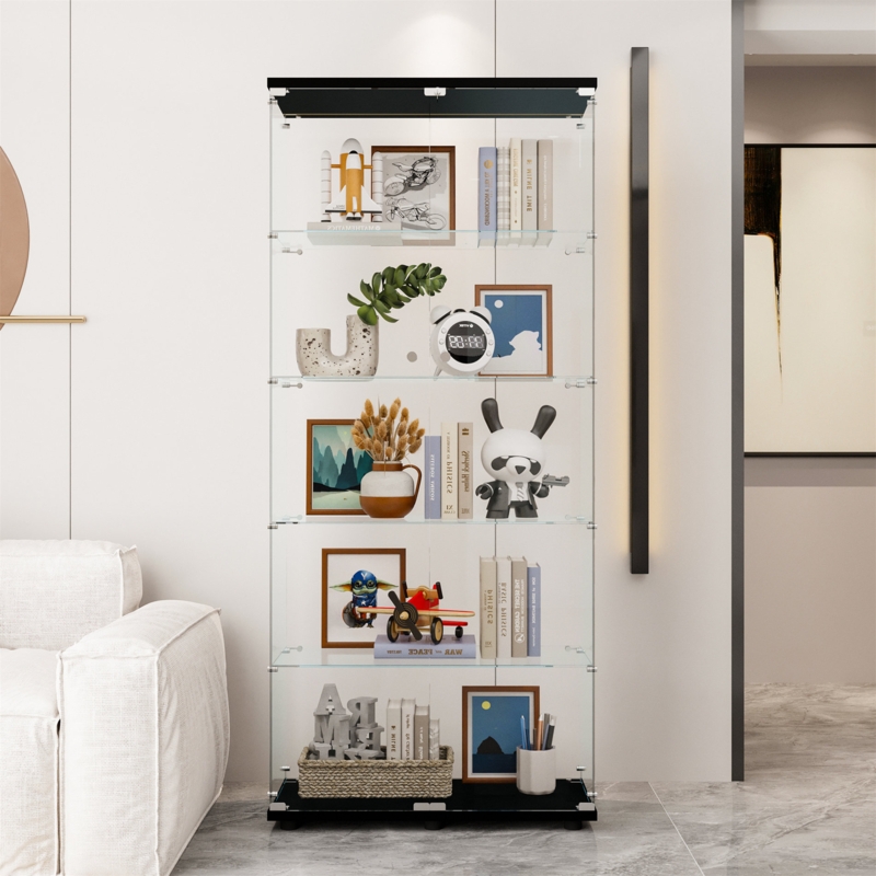 74 H x 32 W Wood Trophy Display Case