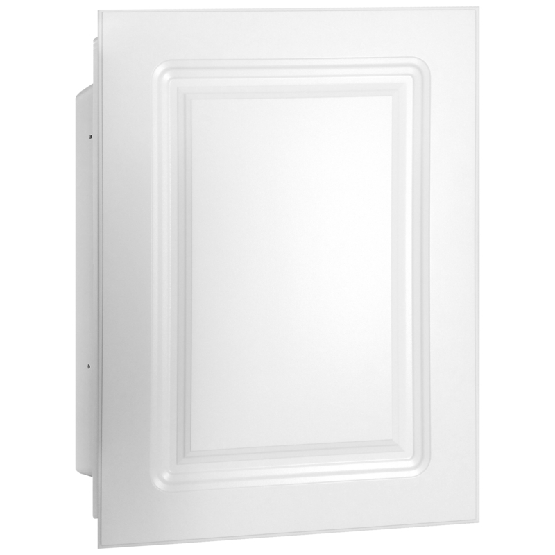 Adajah Recessed Frameless Single Door Medicine Cabinet with 2 Shelves