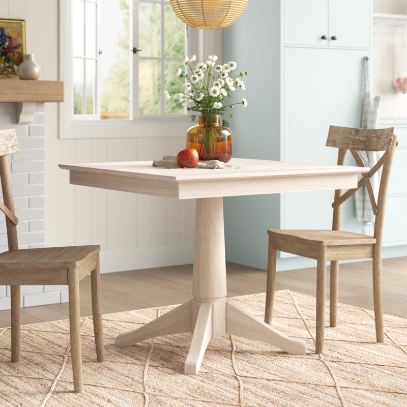 Adelyn 36" Solid Wood Pedestal Dining Table