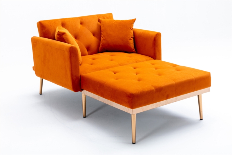 Adit Velvet Chaise Lounge